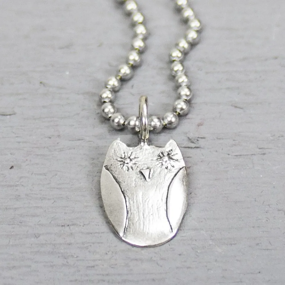 Jéh Jewels Icons-Anhänger Eule Silber Oxy
