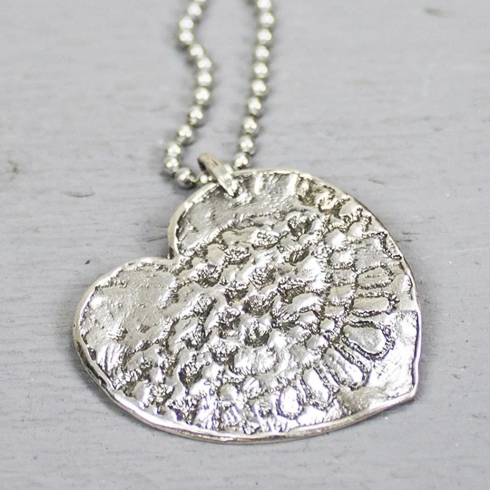 Jéh Jewels Icons-Anhänger Herz groß Silber oxy