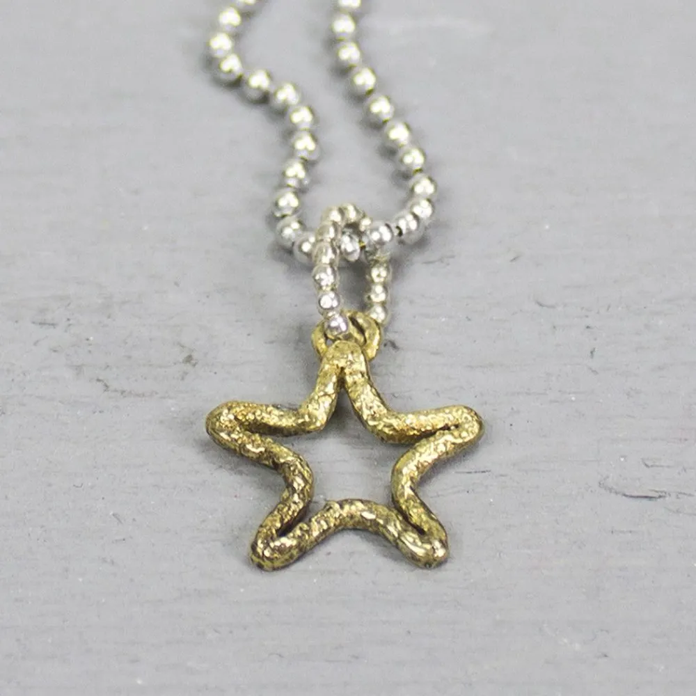 Jéh Jewels Icons-Anhänger Seesterne Silber + Messing