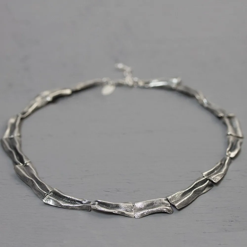 Jéh Jewels Jéh Colliers-Halskette aus oxidiertem Silber mit Spaltung