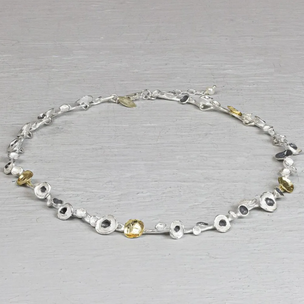 Jéh Jewels Touch Of Gold-Halskette dreifarbige Bonbons