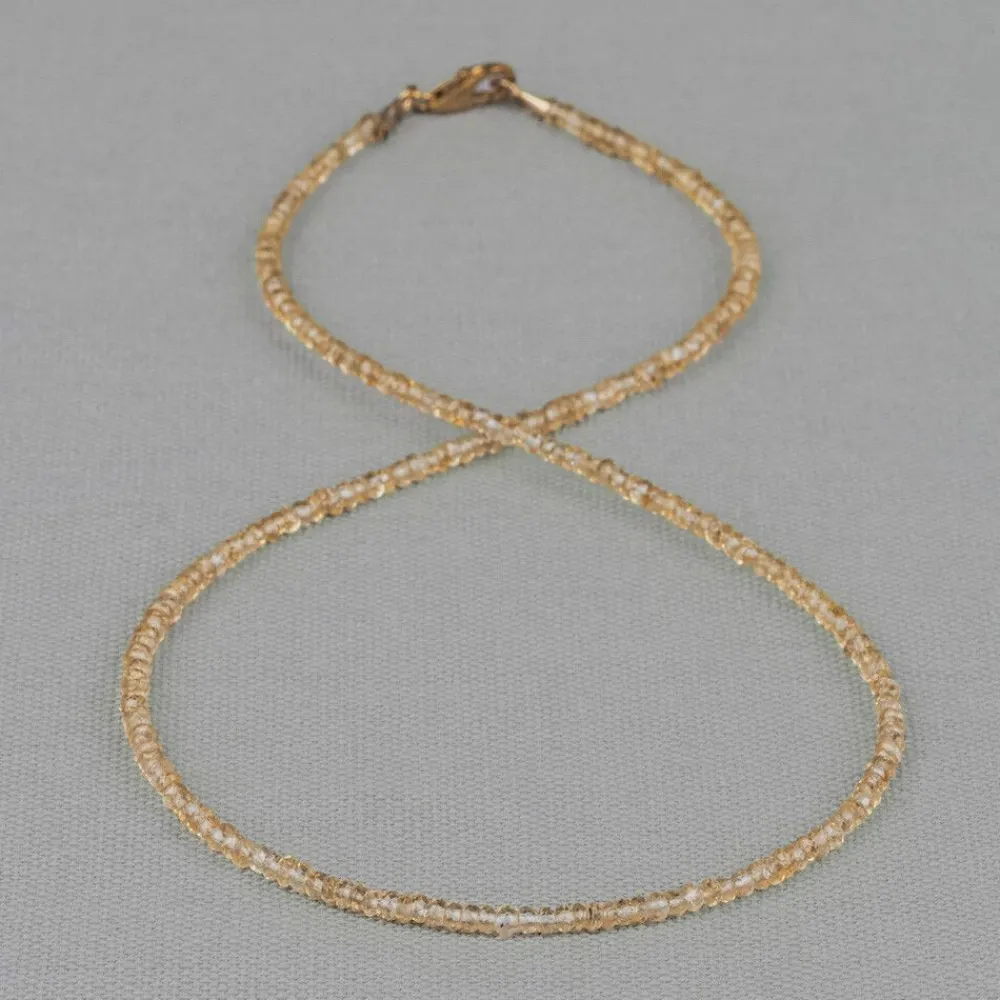 Jéh Jewels Touch Of Gold | Edelsteine-Halskette Goldfilled + Citrin