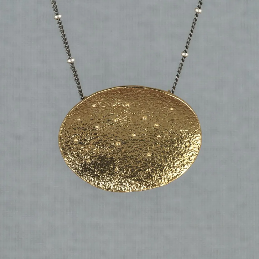 Jéh Jewels Touch Of Gold | Fine Line-Halskette Kugeln + Anhänger mit einem Hauch von Gold