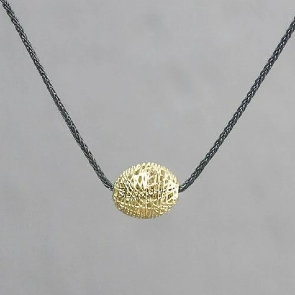 Jéh Jewels 3d Gold-Halskette Silber Oxy + Anhänger G14K