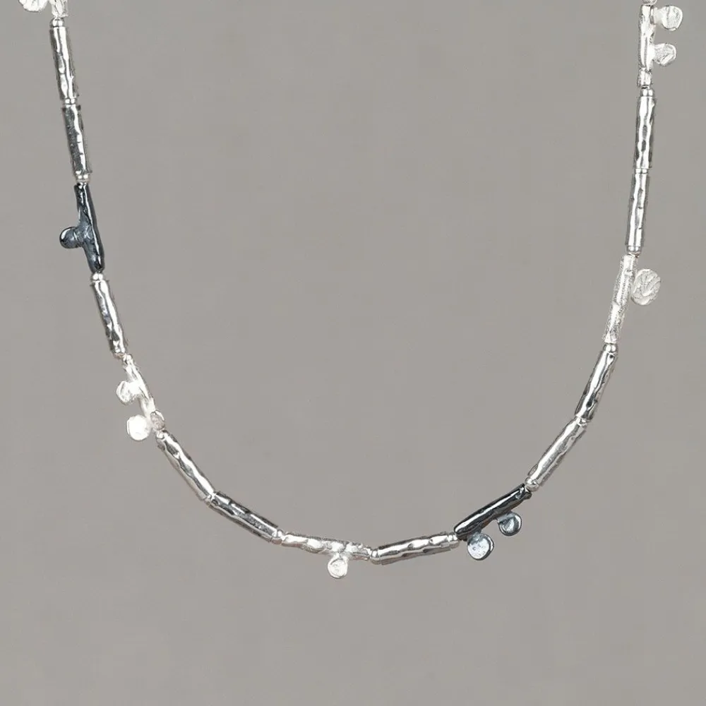 Jéh Jewels Silver | Tubes-Halskette Silber Spat