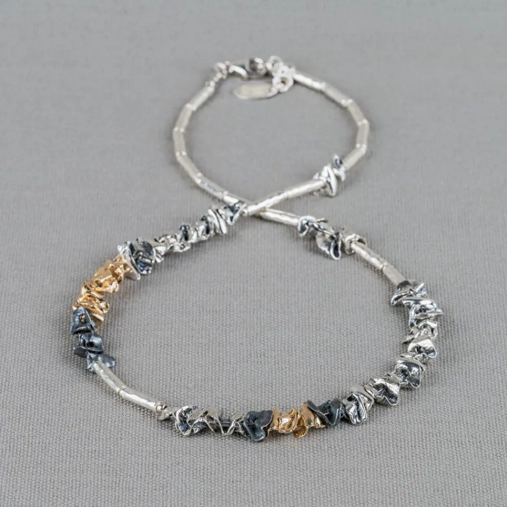 Jéh Jewels Tubes | Touch Of Gold-Halskettenhalsband in drei Farben