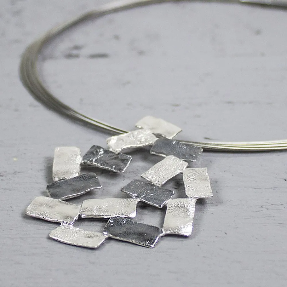 Jéh Jewels Silber-Hanger zilver oxy / wit (SALE)