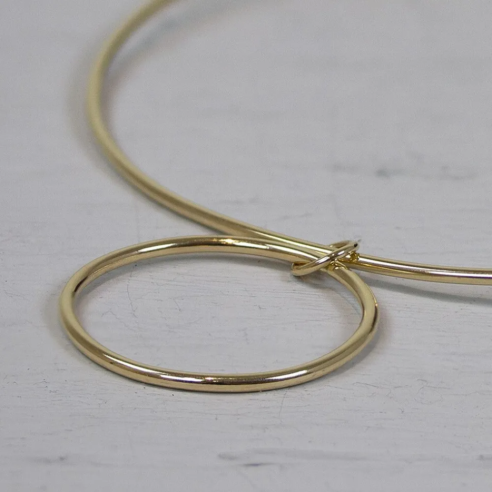Jéh Jewels Touch Of Gold-Hänger Kreis Goldfilled