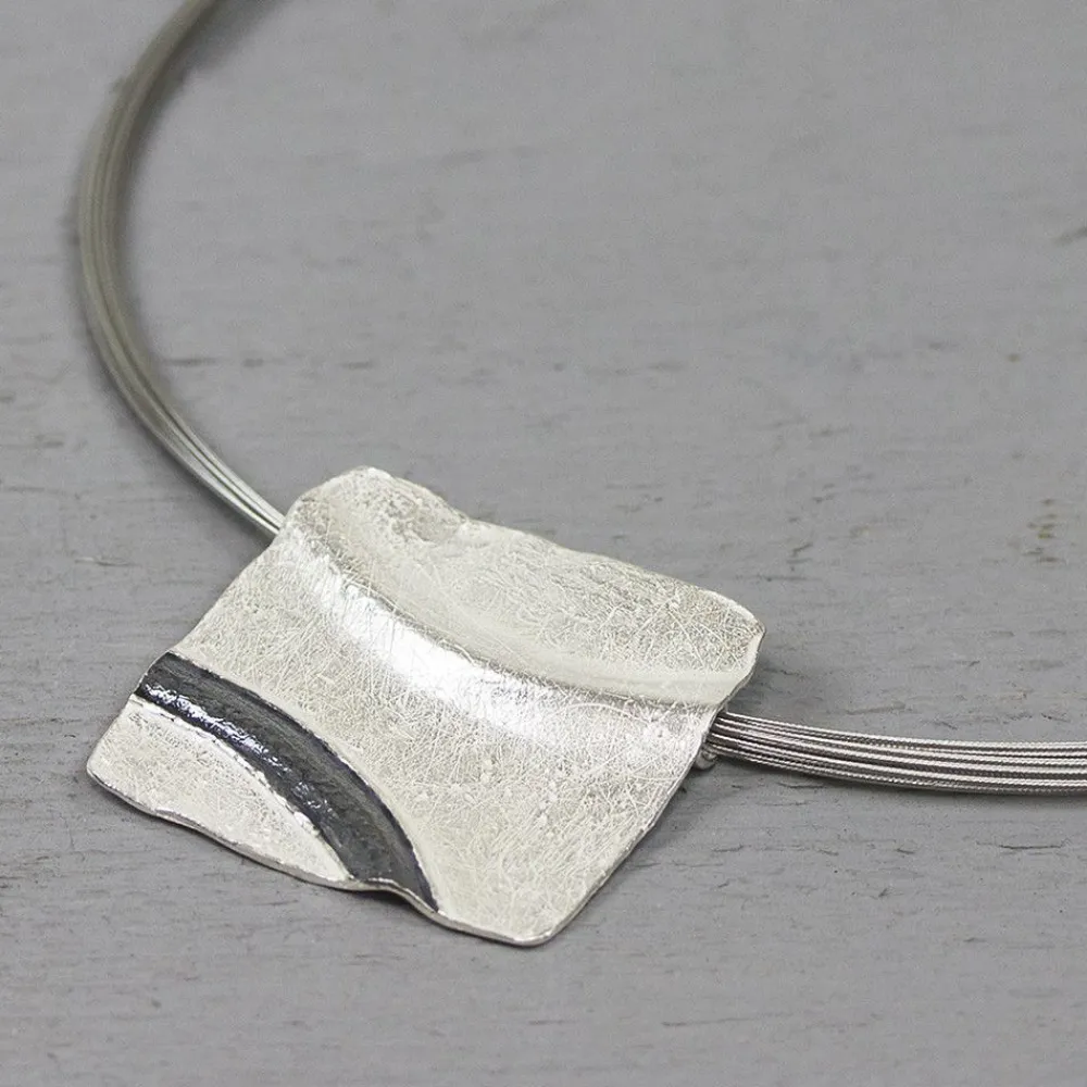 Jéh Jewels Silber-Hänger Silber Oxy Quadrat