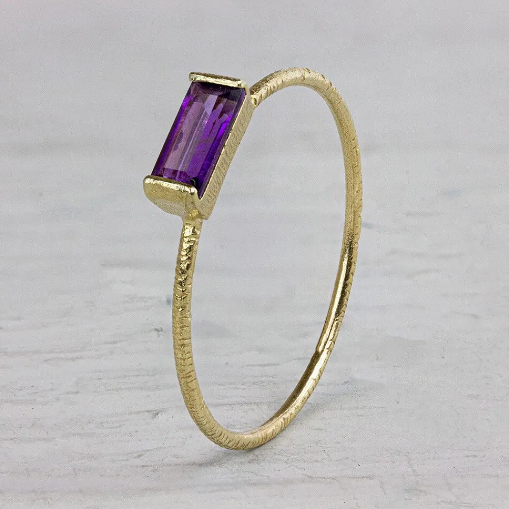Jéh Jewels N.o.o.r. & 14 Carat-N.O.O.R. | Ring Amethyst Rechteck