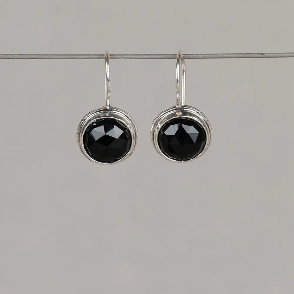 Jéh Jewels Silver | Ohrhänger-Ohrring Silber + Onyx