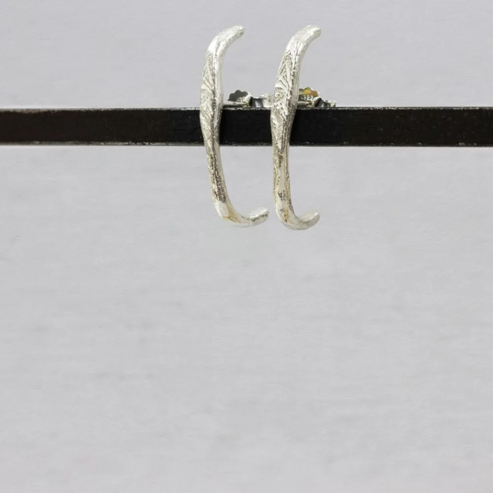 Jéh Jewels Silver | Lang Ohrstecker-Ohrringe Silber gerade