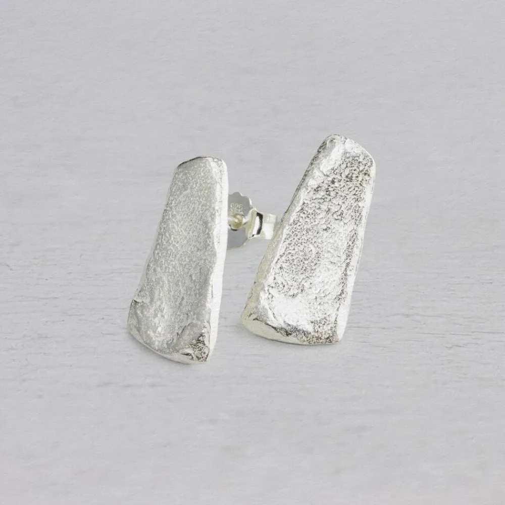 Jéh Jewels Silver | Lang Ohrstecker-Ohrstecker Silber flach