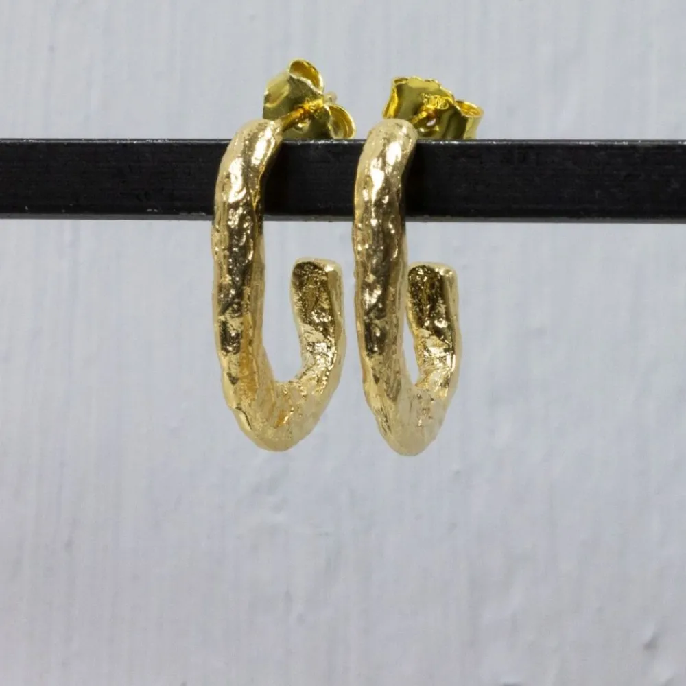 Jéh Jewels Touch Of Gold | Lang Ohrstecker-Oorstekers zilver verguld lus groot