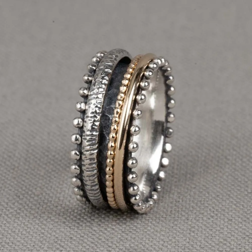 Jéh Jewels Touch Of Gold | Spinning-Ring gold gefüllt süß