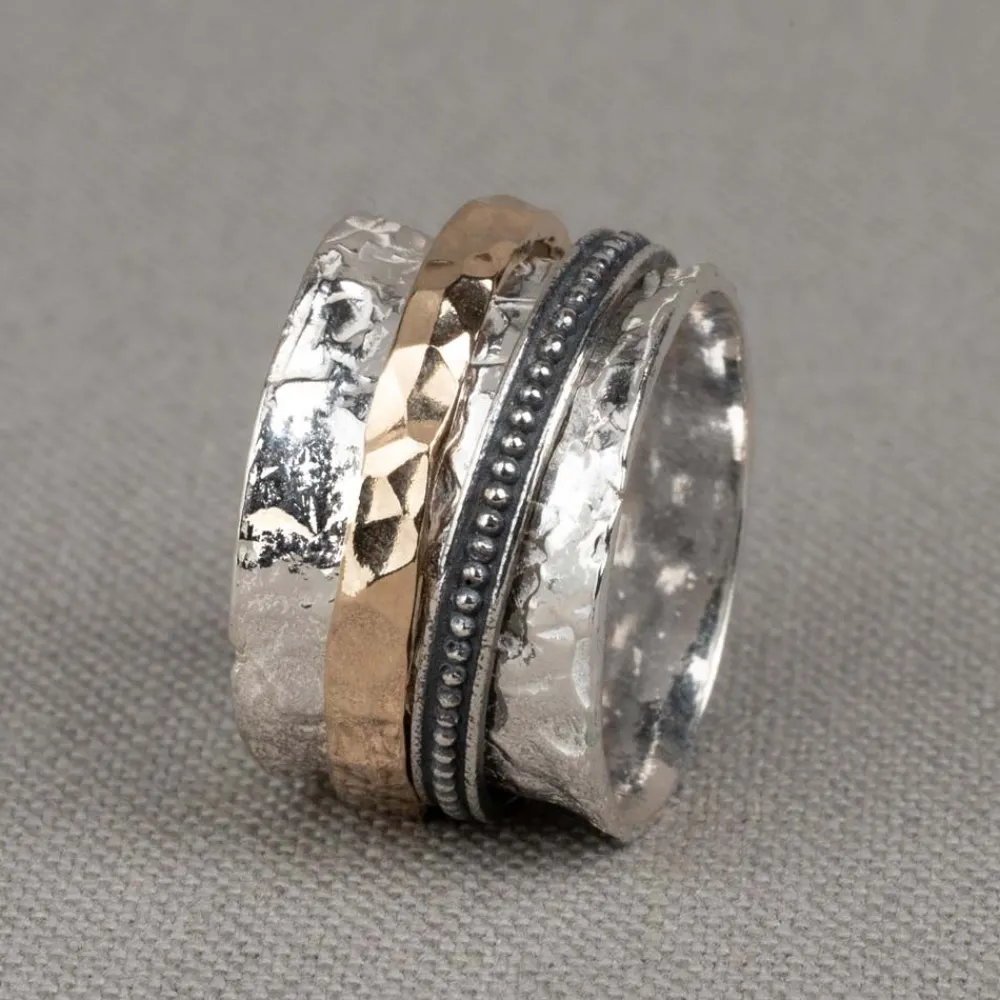Jéh Jewels Spinning | Touch Of Gold-Ring mit stabilen Trägern