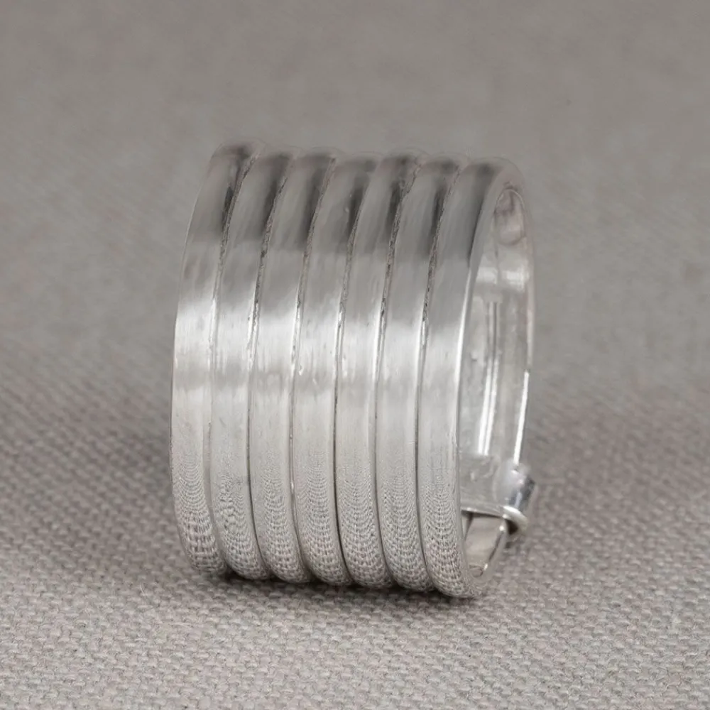 Jéh Jewels Silver | Strapped-Ring Silber 7 Ringe