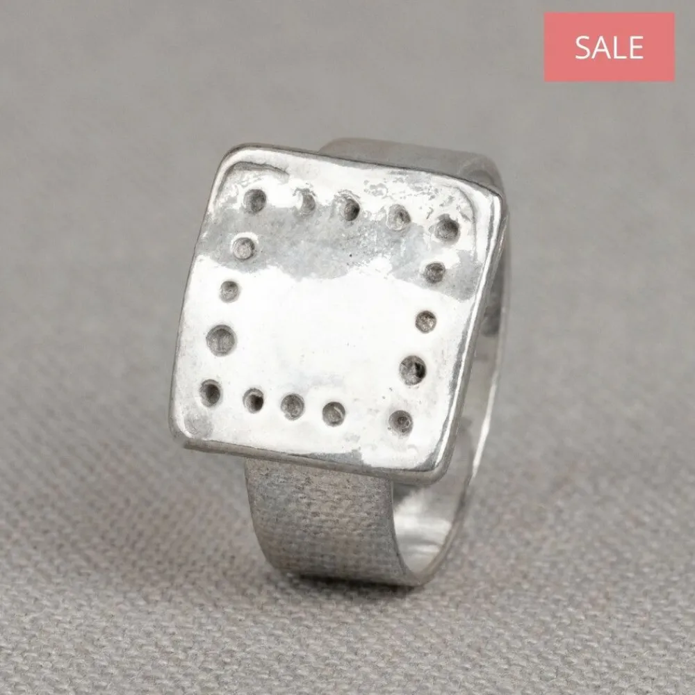 Jéh Jewels Silver-Ring zilver oxy dobbelsteen (SALE)